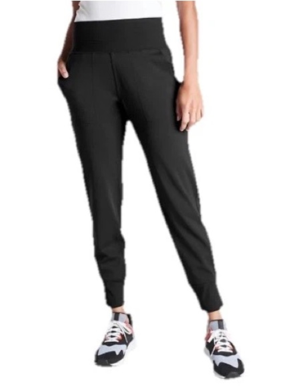 Athleta SP S PETITE Venice High Rise Jogger, Black Pants Active Joggers Yoga